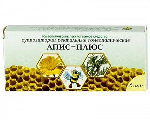 Апис-плюс суппозитории ректальные гомеопатические 6 шт.