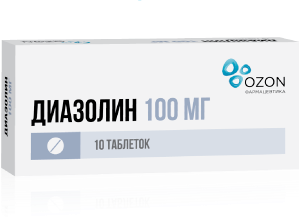 Диазолин таблетки 100 мг 10 шт. Озон