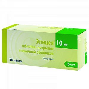 Элицея таблетки покрытые пленочной оболочкой 10 мг 56 шт.
