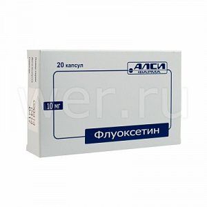 Флуоксетин капсулы 10 мг 20 шт. АЛСИ Фарма