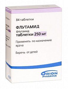 Флутамид таблетки 250 мг 84 шт. Orion Pharma [Орион Фарма]