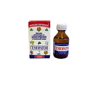 Геморатон Бальзам Караваева для ухода за кожей наружных половых органов и анальной зоны 30 мл