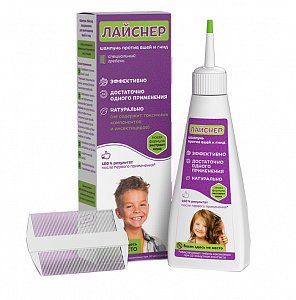 Лайснер средство педикулицидное шампунь от вшей и гнид 100 мл