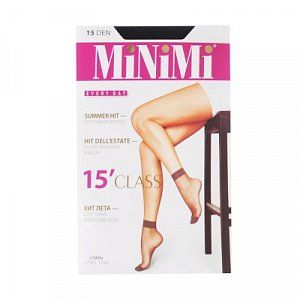 MiNiMi Носки женские Class 15 Den 2 пары Nero