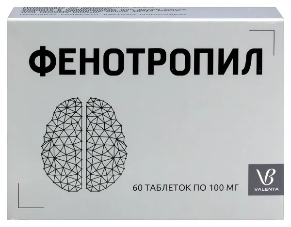 Фенотропил 100мг №60 таблетки